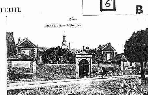 Ville de BRETEUIL Carte postale ancienne