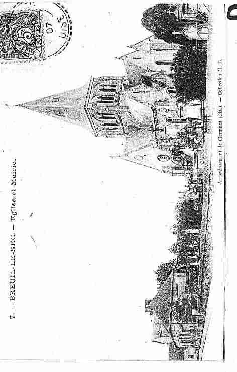Ville de BREUILLESEC Carte postale ancienne Ville de BREUILLESEC Carte postale ancienne