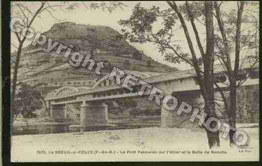 Ville de BREUILSURCOUZE(LE) Carte postale ancienne