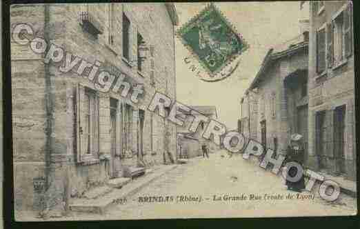 Ville de BRINDAS Carte postale ancienne