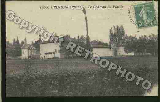 Ville de BRINDAS Carte postale ancienne