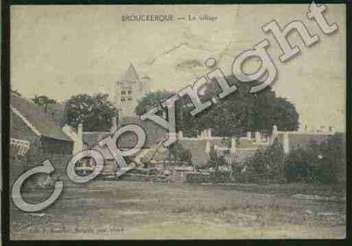 Ville de BROUCKERQUE Carte postale ancienne