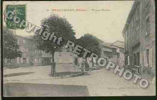 Ville de BRULLIOLES Carte postale ancienne