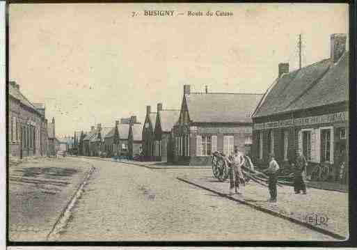 Ville de BUSIGNY Carte postale ancienne