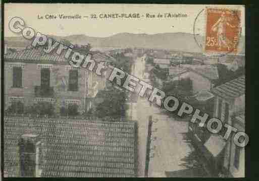 Ville de CANETENROUSSILLON Carte postale ancienne