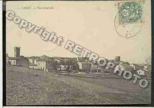 Ville de CANETENROUSSILLON Carte postale ancienne