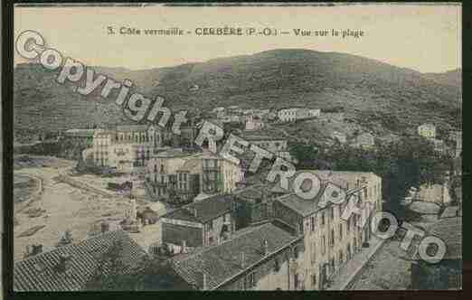 Ville de CERBERE Carte postale ancienne