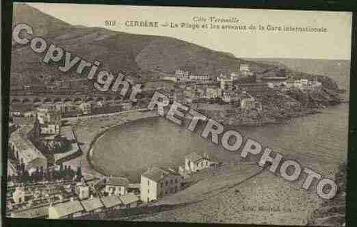 Ville de CERBERE Carte postale ancienne