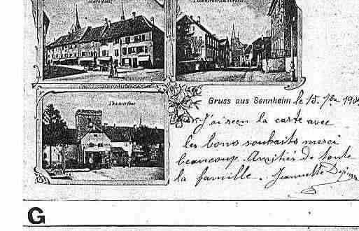 Ville de CERNAY Carte postale ancienne