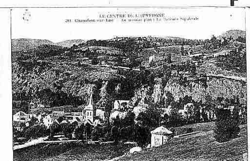 Ville de CHAMBONSURLAC Carte postale ancienne