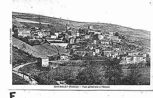 Ville de CHAMELET Carte postale ancienne