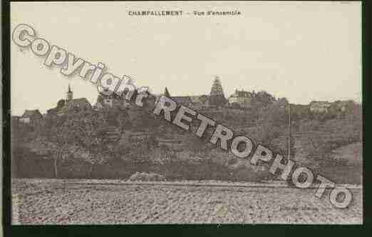 Ville de CHAMPALLEMENT Carte postale ancienne