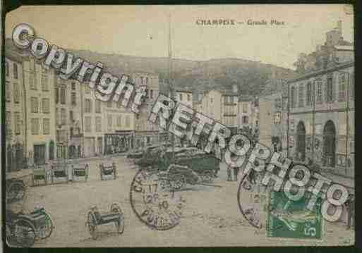Ville de CHAMPEIX Carte postale ancienne