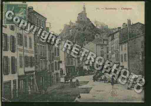 Ville de CHAMPEIX Carte postale ancienne