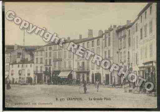 Ville de CHAMPEIX Carte postale ancienne