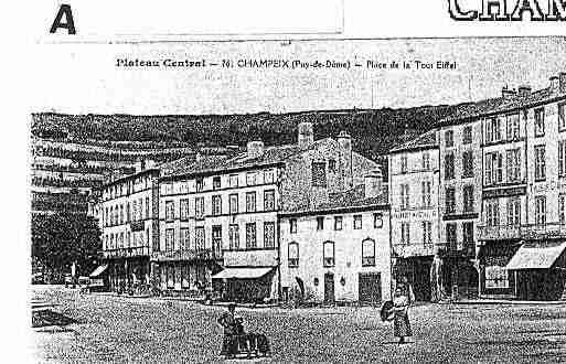 Ville de CHAMPEIX Carte postale ancienne