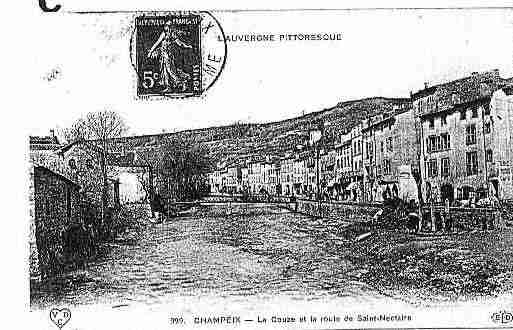 Ville de CHAMPEIX Carte postale ancienne