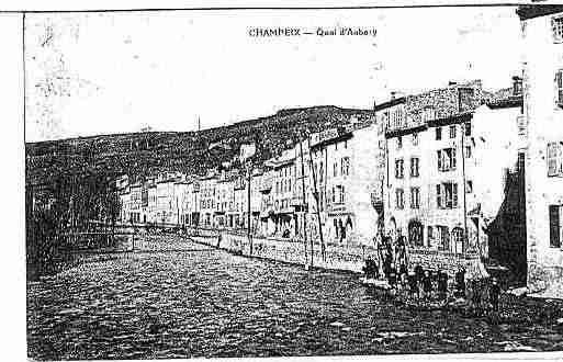 Ville de CHAMPEIX Carte postale ancienne