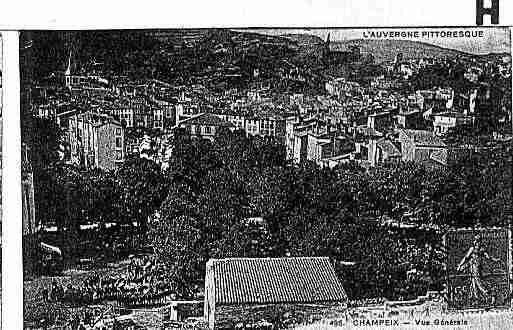 Ville de CHAMPEIX Carte postale ancienne