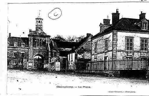 Ville de CHAMPLEMY Carte postale ancienne