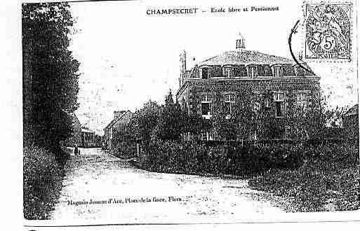 Ville de CHAMPSECRET Carte postale ancienne