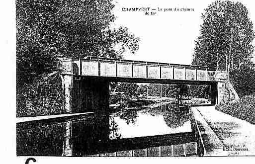 Ville de CHAMPVERT Carte postale ancienne