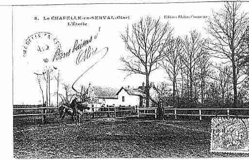 Ville de CHAPELLEENSERVAL(LA) Carte postale ancienne