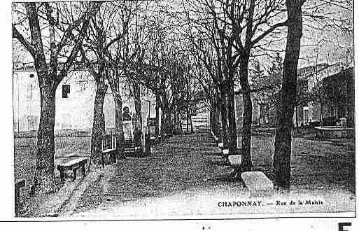 Ville de CHAPONNAY Carte postale ancienne