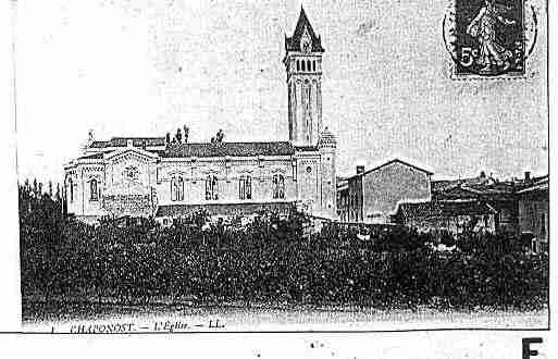 Ville de CHAPONOST Carte postale ancienne
