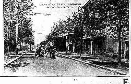 Ville de CHARBONNIERESLESBAINS Carte postale ancienne