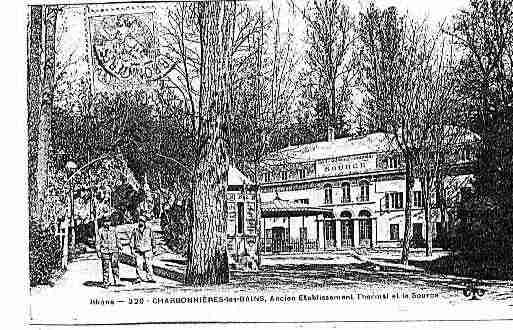 Ville de CHARBONNIERESLESBAINS Carte postale ancienne