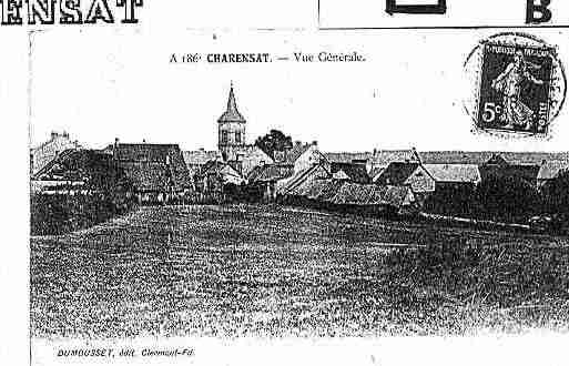 Ville de CHARENSAT Carte postale ancienne