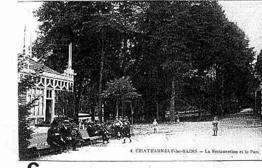 Ville de CHATEAUNEUFLESBAINS Carte postale ancienne