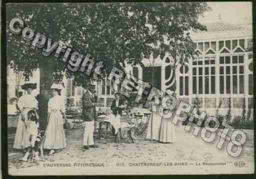 Ville de CHATEAUNEUFLESBAINS Carte postale ancienne