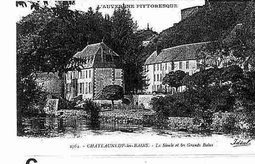 Ville de CHATEAUNEUFLESBAINS Carte postale ancienne