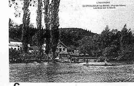 Ville de CHATEAUNEUFLESBAINS Carte postale ancienne