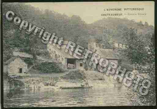 Ville de CHATEAUNEUFLESBAINS Carte postale ancienne