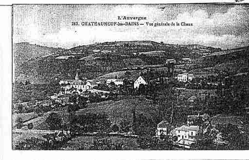 Ville de CHATEAUNEUFLESBAINS Carte postale ancienne