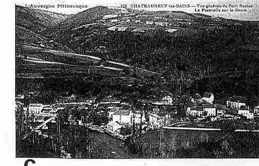 Ville de CHATEAUNEUFLESBAINS Carte postale ancienne