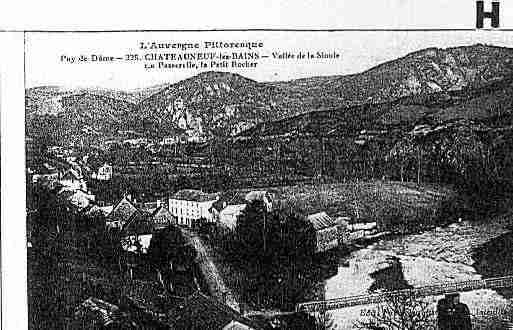 Ville de CHATEAUNEUFLESBAINS Carte postale ancienne