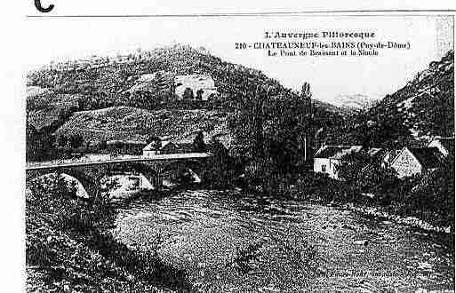 Ville de CHATEAUNEUFLESBAINS Carte postale ancienne