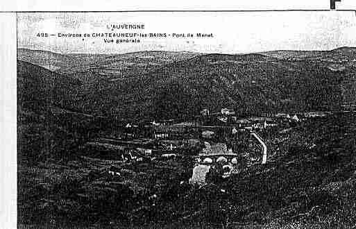 Ville de CHATEAUNEUFLESBAINS Carte postale ancienne