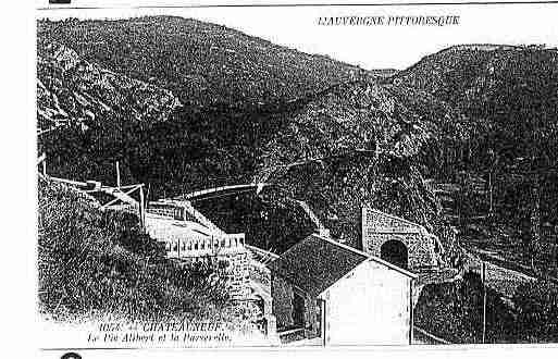 Ville de CHATEAUNEUFLESBAINS Carte postale ancienne