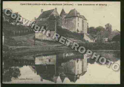 Ville de CHATEAUNEUFVALDEBARGIS Carte postale ancienne