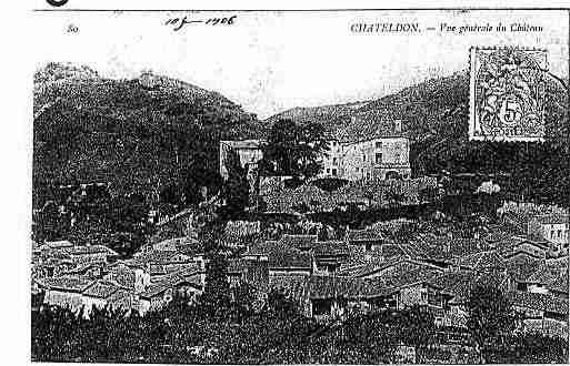 Ville de CHATELDON Carte postale ancienne