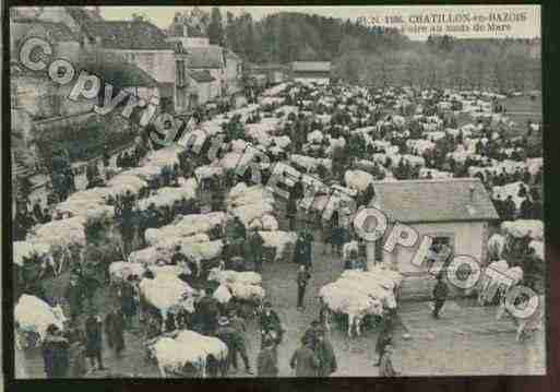 Ville de CHATILLONENBAZOIS Carte postale ancienne