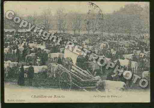 Ville de CHATILLONENBAZOIS Carte postale ancienne