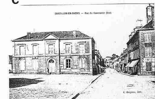 Ville de CHATILLONENBAZOIS Carte postale ancienne