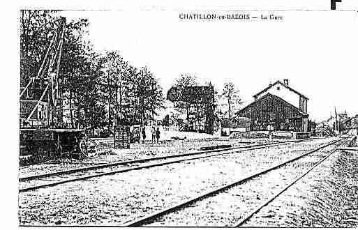 Ville de CHATILLONENBAZOIS Carte postale ancienne