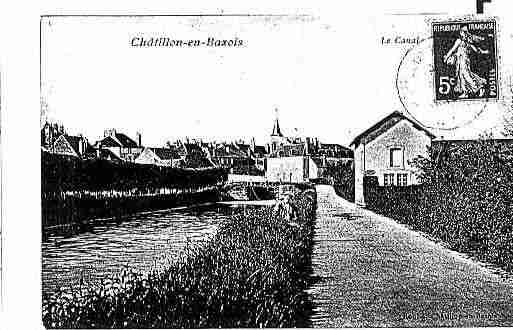 Ville de CHATILLONENBAZOIS Carte postale ancienne